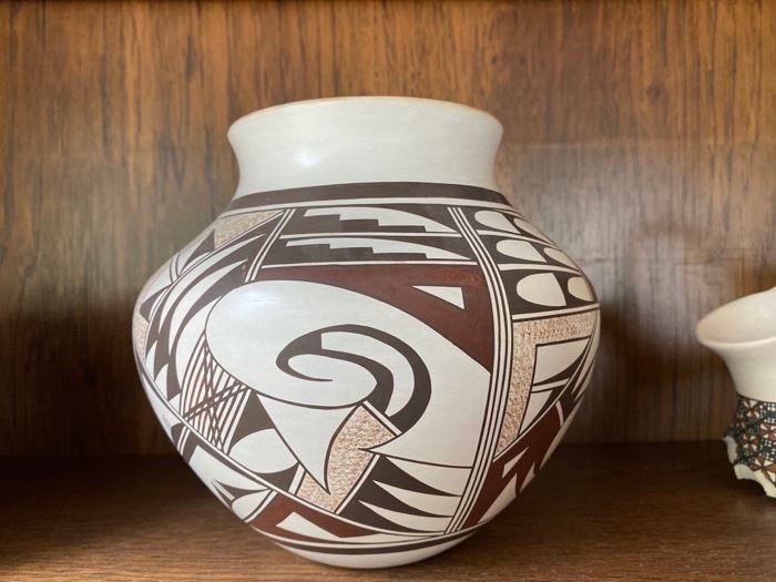 One piece of the great collection of Native American pottery
