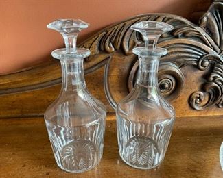 Baccarat decanters