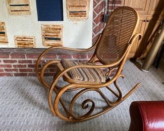 Thonet rocker (signed)