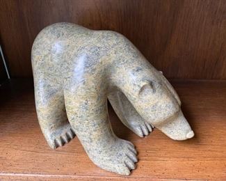Inuit bear carving