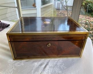 19th c. English jewelry box