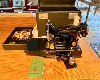 vintage Featherweight sewing machine