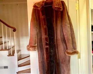 full length shearling coat