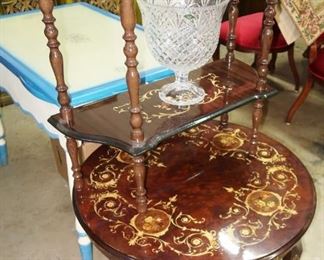 Italian marquetry inlaid tables