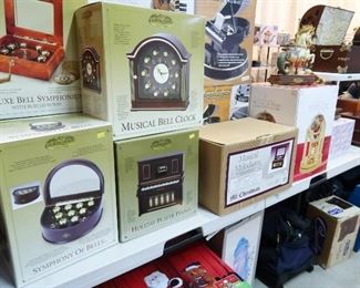 Musical clocks and other music boxes