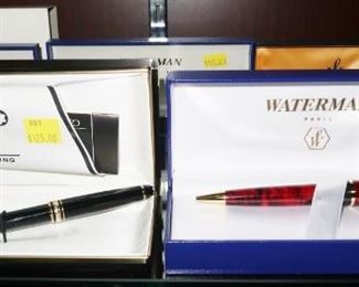 Mont Blanc And Waterman Pens