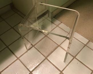 lucite seat 