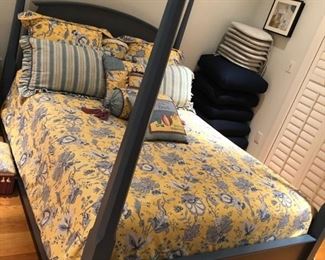 Queen size bed with mattress made by Thomasville.