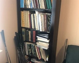 Books and bookcase.