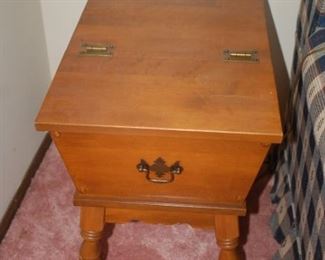 Vintage side/storage table	15" W x 22"  D x 22" H
