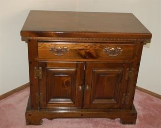 Side Table, 2 door, one drawer	Bennington Pine '76, 28" W x 17" D x 25" H
