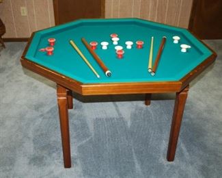 Bumper pool table 48" W x 31.5" H