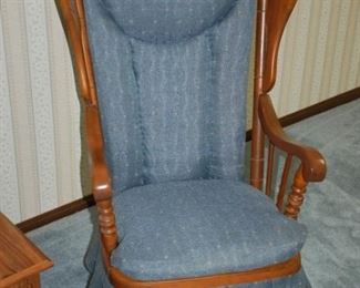 2 Vintage straight back rocking chairs
