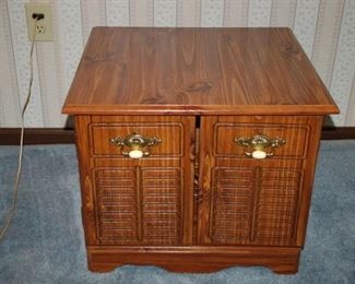 Side table 	2 door, 23" W x 22" D x 19" H
