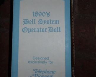 1890'S BELL SYSTEM OPERATOR DOLL FOR TELEPHONE PIONEERS OF AMERICA