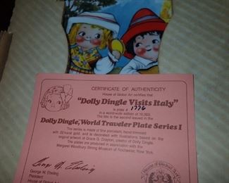 DOLLY DINGLE   DOLLS & PLATES