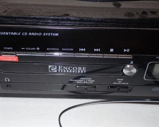 ENCORE TURNTABLE CD RADIO SYSTEM