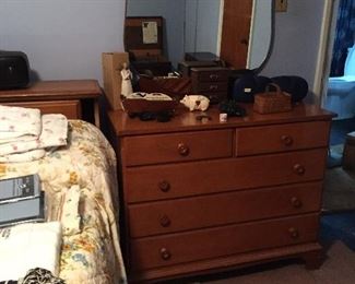 VINTAGE DRESSER AND MIRROR