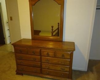 Dresser and mirror like new $75 Bottom dollar price 