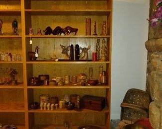 Hand made wooden items  $1 
Collectibles Spittoon 
Picnic basic and other vintage items 