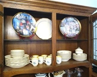 Collectible Plates and Dinner ware $10 each and dinner $10 set 