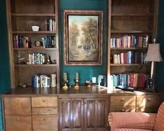 Great collections of books and smalls, original oil painting hunt scene
