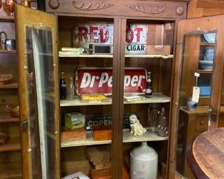 GOLDEN OAK WARDROBE CONVERTED TO A BOOKCASE