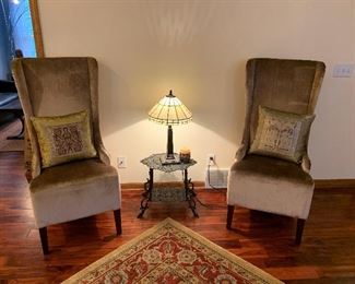 Safavieh Becall Velvet Accent Chairs