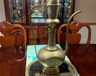 Large Brass Tea Pot