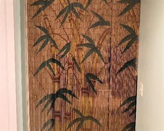 Hanging Bamboo Beaded Room Divider / Curtain