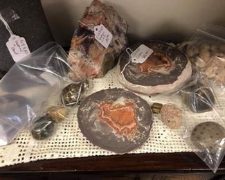 Geodes and fossils