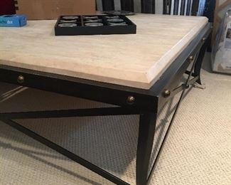 Iron/stone coffee table
