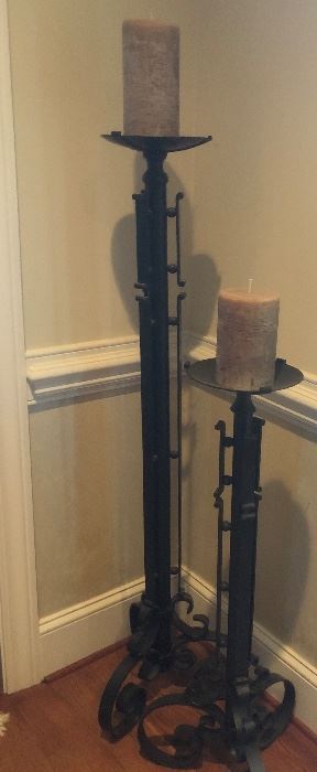 Pair of Pillar candle holders