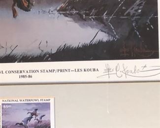 by Les Kouba w/ $5 US postage stamp