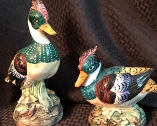 Italian porcelain Duck figurines