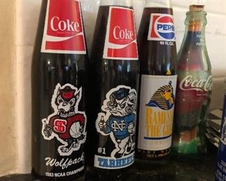 Wolfpack ~ Tarheels Coke bottles Sports Collectibles