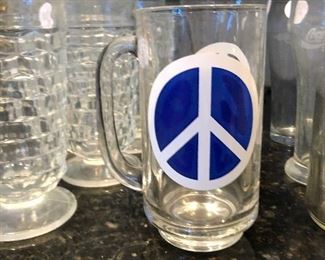 peace beer mug