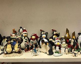 Penguin figurine collection