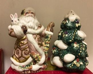 Christmas Fitz & Floyd S&P set