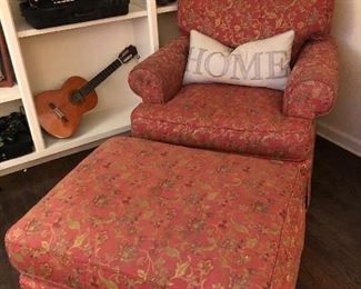ARM CHAIR & OTTOMAN