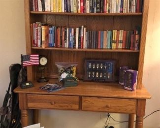 DESK WITH BOOKCASE/HUTCH