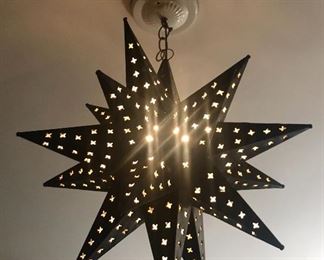 PUNCHED METAL CHANDELIER
