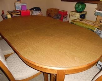 "Stanley" Oval dining table - shown with table pads