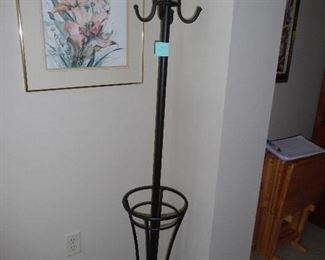 Iron coat rack/umbrella stand