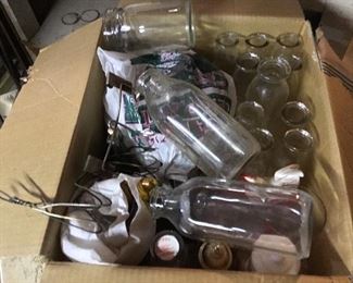 milk bottles