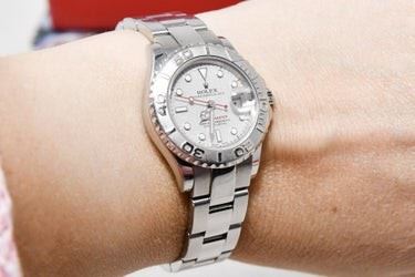 0005A Fine Womens Rolex YachtMaster Steel Wristwatch