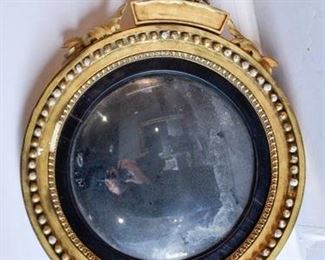 0006A 19th Century Federal Style Convex Mirror