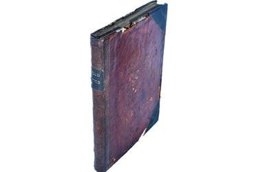 0012C Talmud Babilonski, Bchorot 1863 Leather Bound