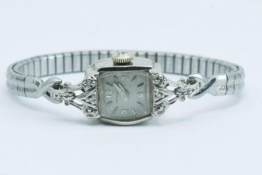 0028A Hamilton Diamond 14 Karat Wristwatch