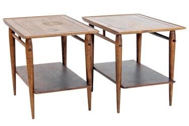 0095 Pair Mid Century Tables by Lane